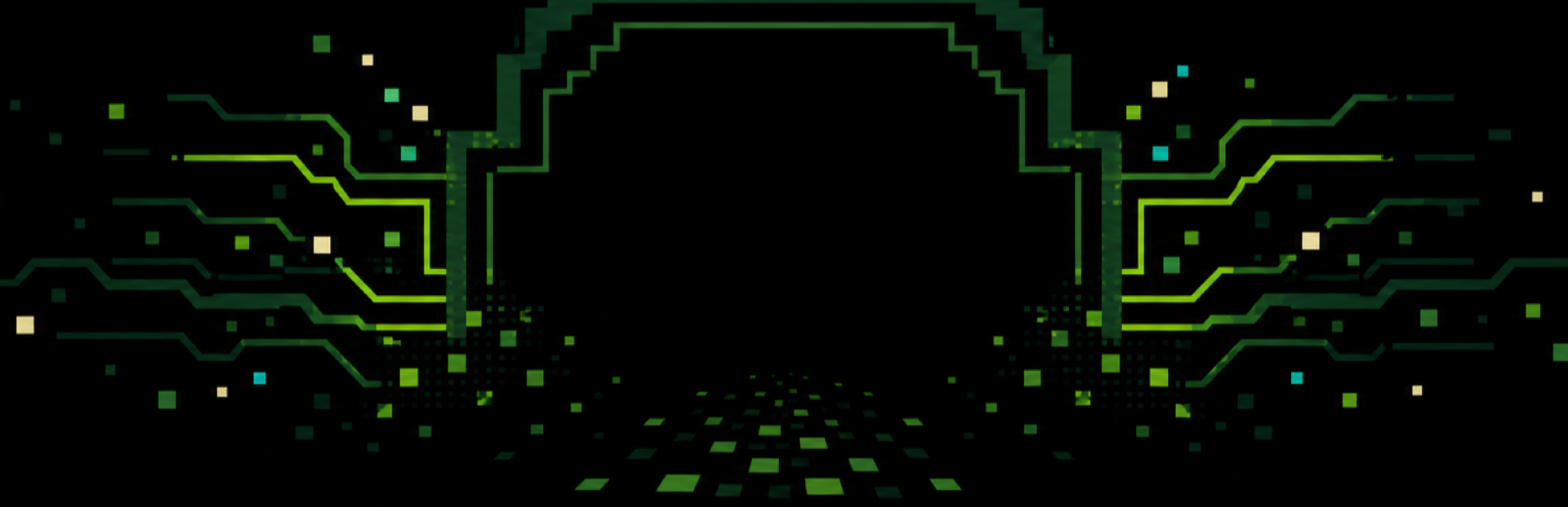 LEXICON event header art with glowing green circuitry and a central terminal outline