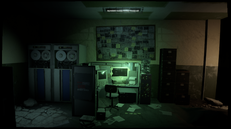 The abandoned Ashwood office players can investigate outside the terminal
